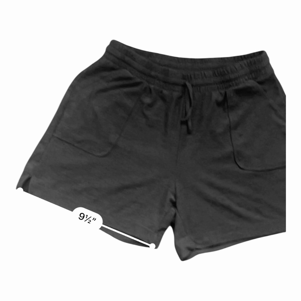 Old Navy casual spots athleisure shorts Girl/Junior XL (14)flowyblack split hem - Picture 10 of 11